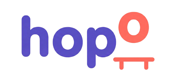 Hopo - Logo soft gestiune locuri de joacă